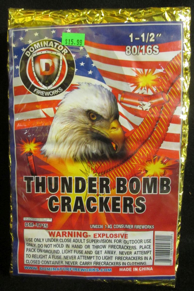 Dominator Thunderbomb Crackers 80/16's
